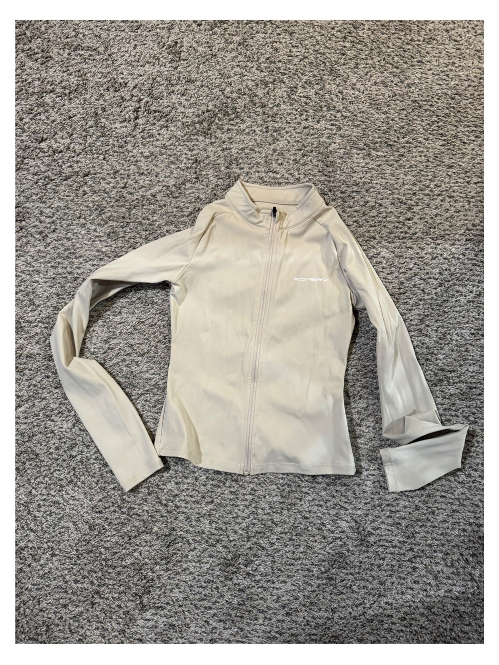 Bodywerkz Women's Beige Full-Zip athletic jacket & matching leggings